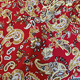 Red & Gold Paisley